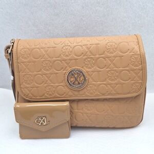 CXL Christian Lacroix Clara Shoulder Bag Womens Medium Toffee with Card Case